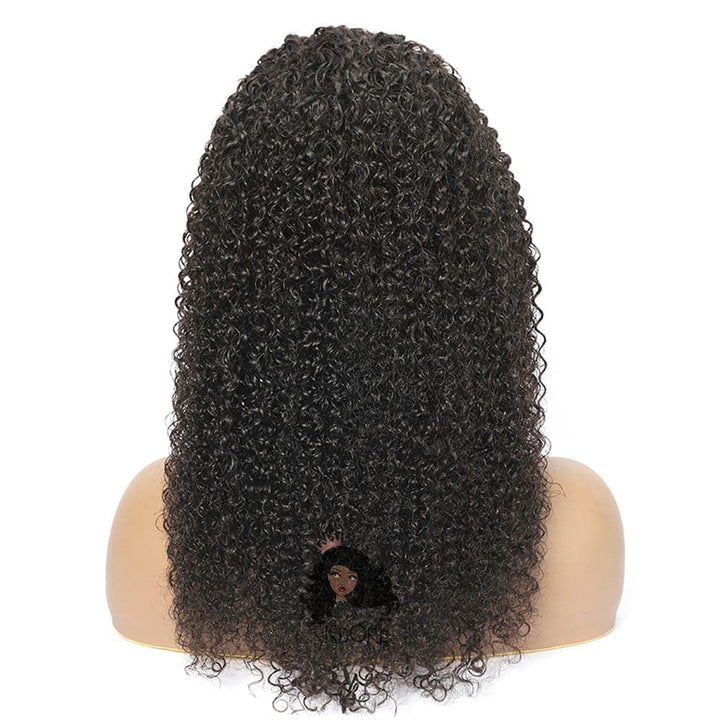 kinky curly HD lace wig human hair