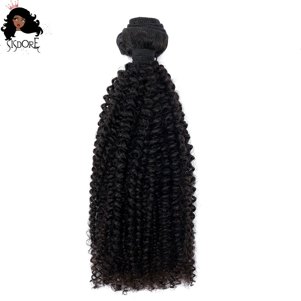 kinky curly human hair weaves