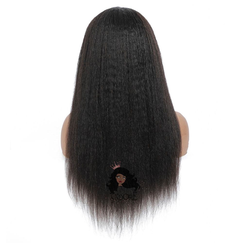 kinky straight hair wigs 