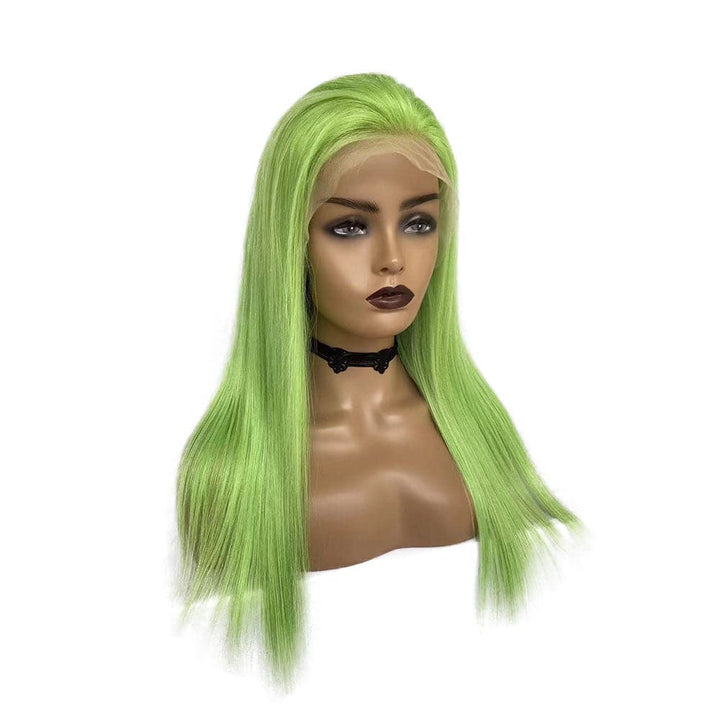 lime green wig