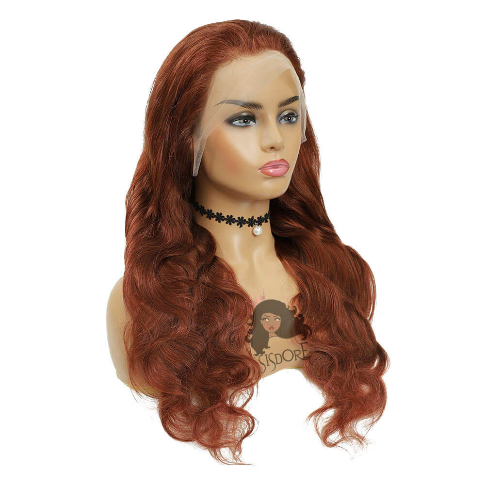 reddish brown wig color 33 body wave