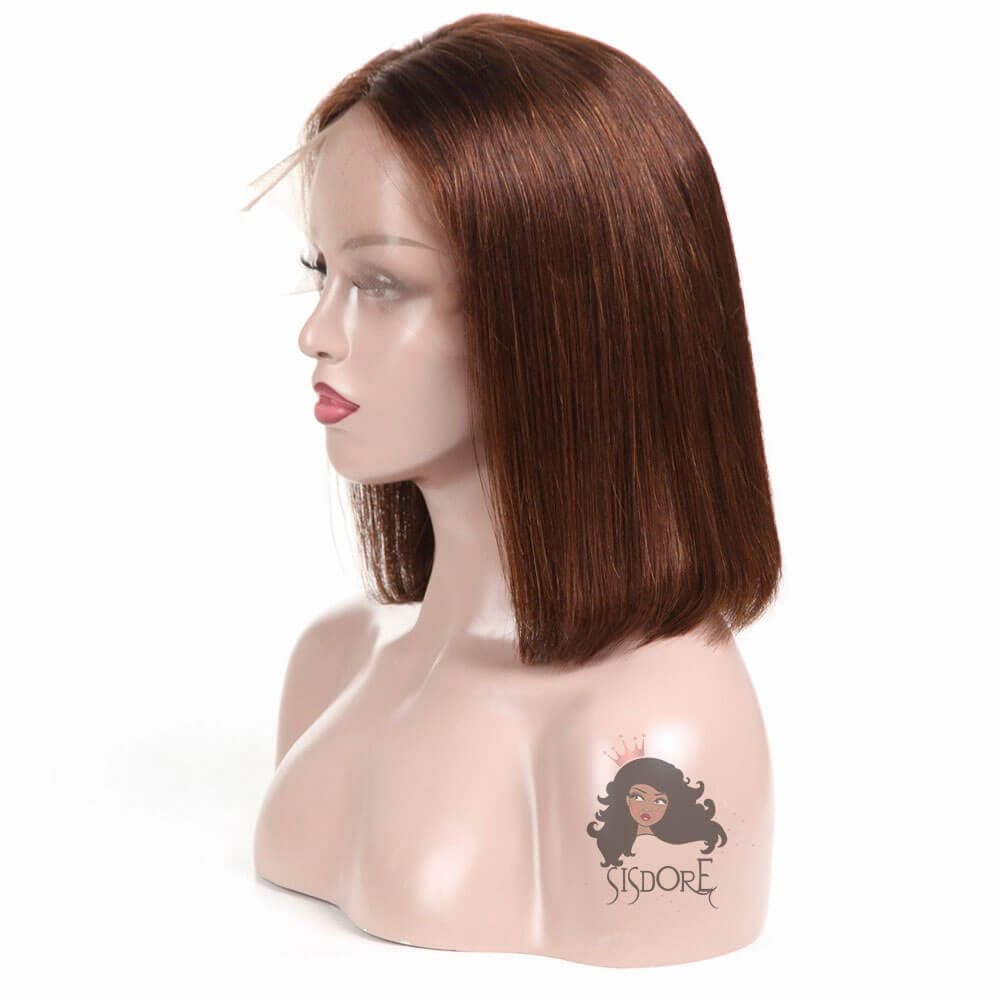 short brown straight hair wigs human hair